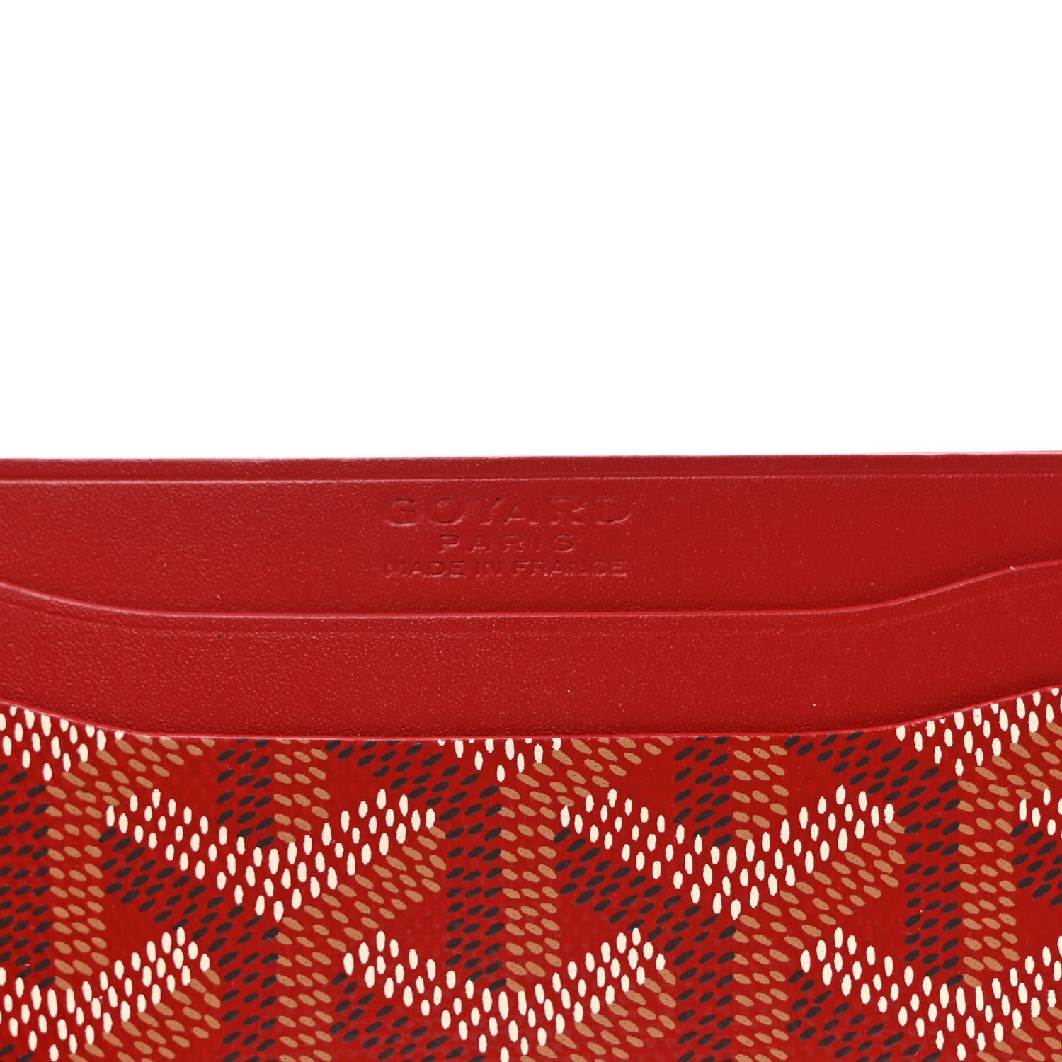 Goyard Goyardine Saint Sulpice Card Holder Red 6 of 6