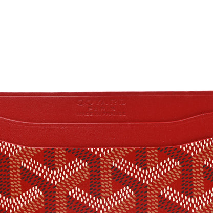 Goyard Goyardine Saint Sulpice Card Holder Red 6 of 6