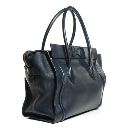 Celine Smooth Calfskin Shoulder Luggage Navy 3 of 8