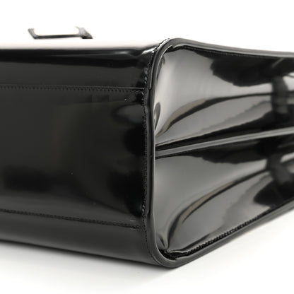 Saint Laurent Patent Calfskin Large Thin Sac De Jour Black 10 of 10