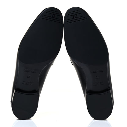Hermes Goatskin Womens Paris Loafers 36 Black 8 of 8