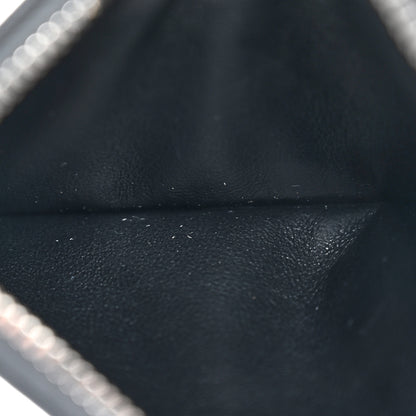 Saint Laurent Grain De Poudre Matelasse Chevron Monogram Fragments Zippered Card Case Coal 5 of 8