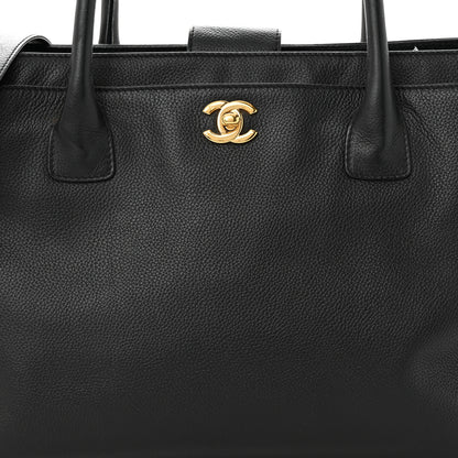 Chanel Calfskin Cerf Executive Shopper Tote Black 8 of 12