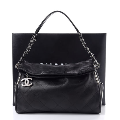 Chanel Lambskin Stitched Medium Ultimate Soft Tote Black 13 of 13