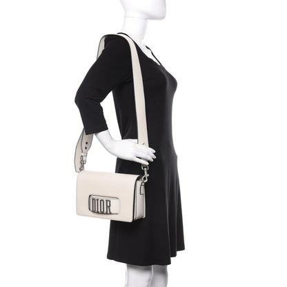 Christian Dior Smooth Calfskin Dio(r)evolution Flap Bag Off White 2 of 10