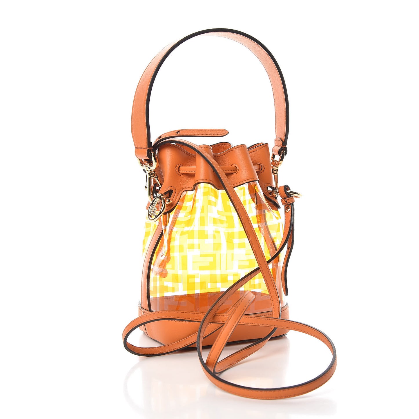 TPU FF Vitello Grace F is Fendi Mini Mon Tresor Bucket Bag Aranciata