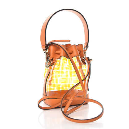 Fendi TPU FF Vitello Grace F is Fendi Mini Mon Tresor Bucket Bag Aranciata 3 of 10
