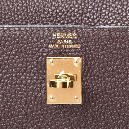 Hermes Togo Kelly Retourne 25 Chocolate 20 of 39