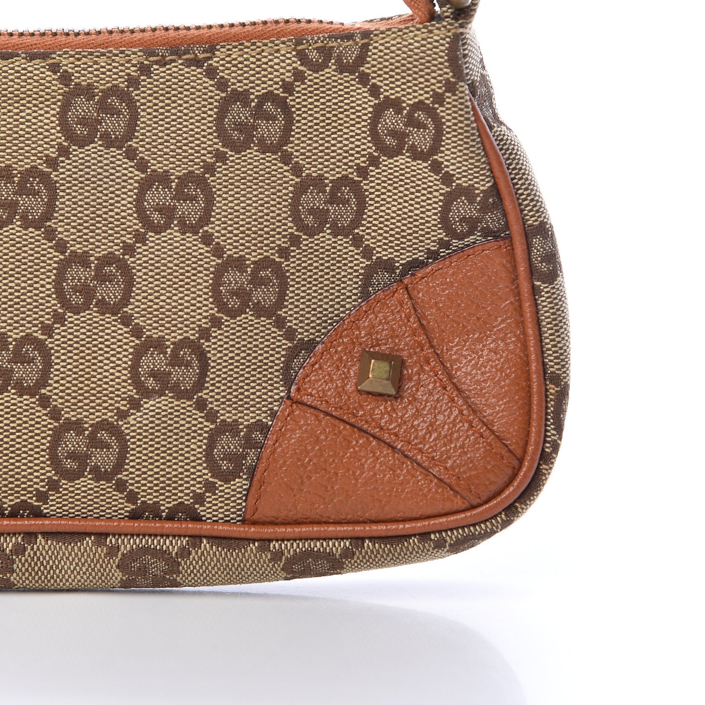 Monogram Horsebit Nail Chain Pochette Orange