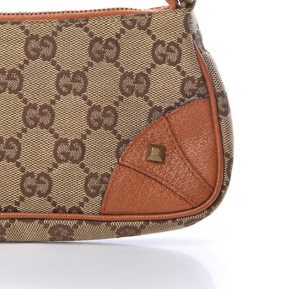 Gucci Monogram Horsebit Nail Chain Pochette Orange 8 of 14