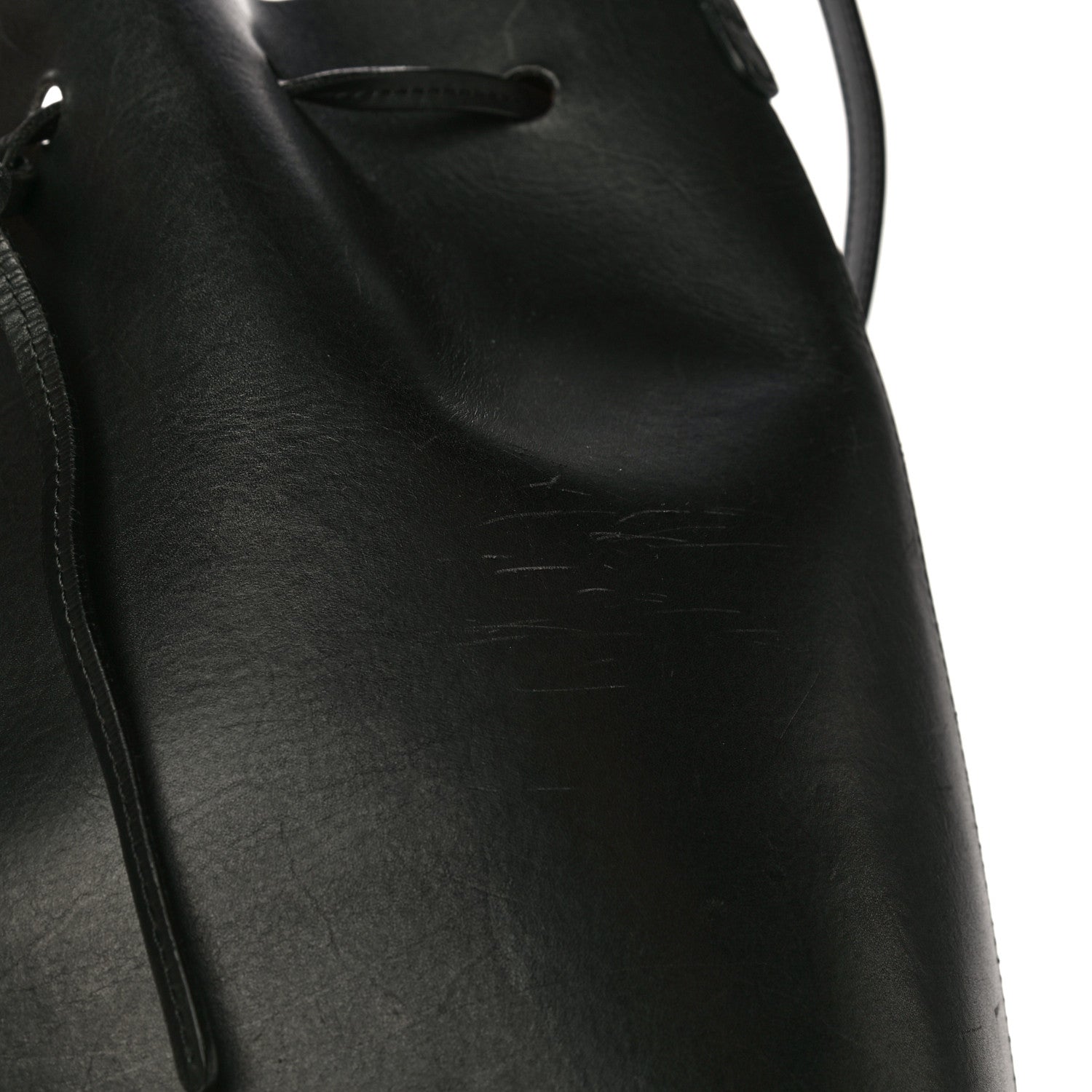 Mansur Gavriel Vegetable Tanned Calfskin Bucket Bag Black Ballerina 18 of 25