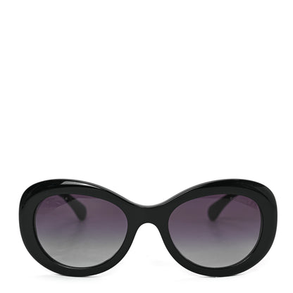 Chanel Acetate Polarized Oval CC Sunglasses 5469-B-A 2 of 7
