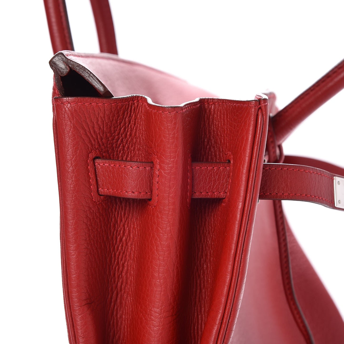 Taurillon Clemence Birkin 35 Rouge Casaque