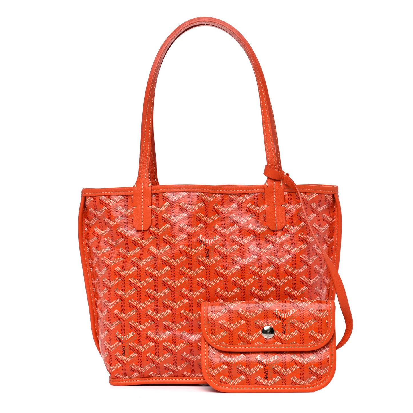 Goyardine Reversible Mini Anjou Orange