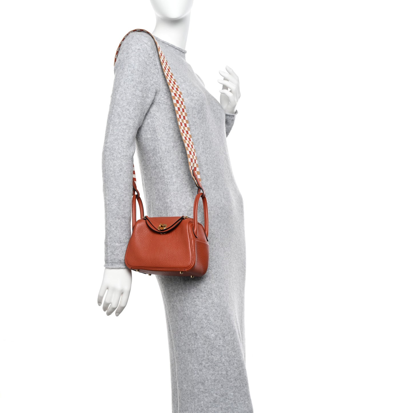 Taurillon Clemence Maxi Quadrille Mini Lindy 20 Cuivre Chai Nata Bleu Brume