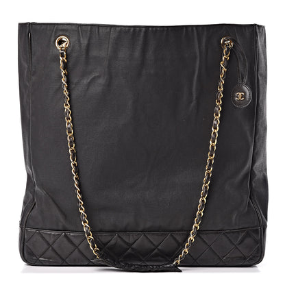Chanel Canvas Calfskin Shopping Tote Black 1 of 18