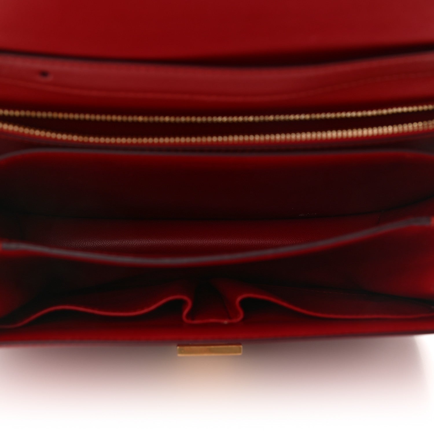 Celine Box Calfskin Medium Classic Box Flap Bag Red 5 of 13