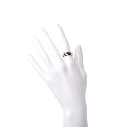 Cartier 18K Pink Yellow White Gold Classic Les Must De Trinity Ring 51 5.75 2 of 4