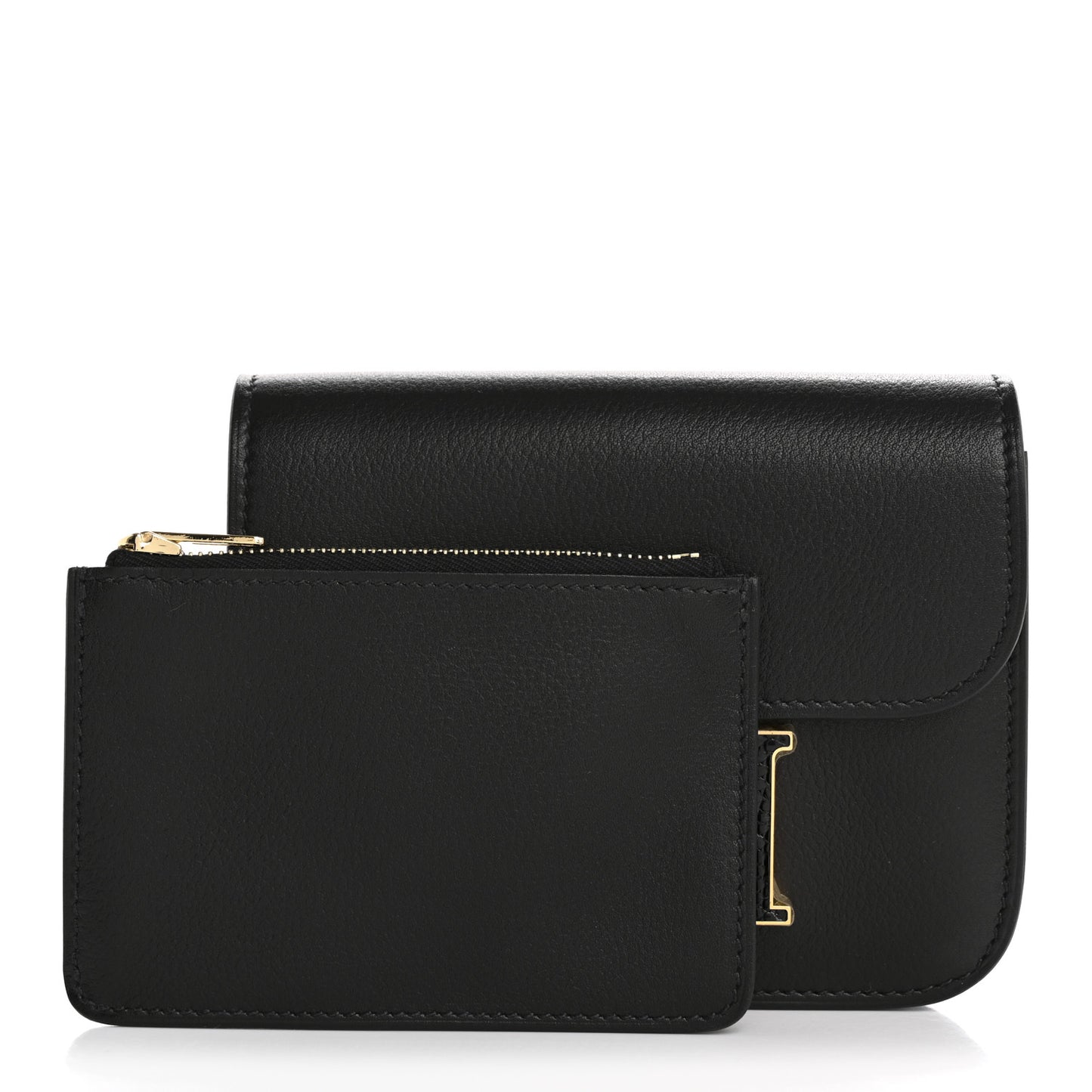 Evergrain Lizard Constance Slim Wallet Black