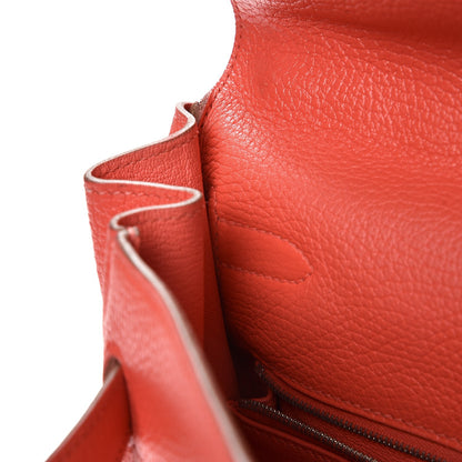 Hermes Togo Kelly Retourne 35 Geranium 17 of 36