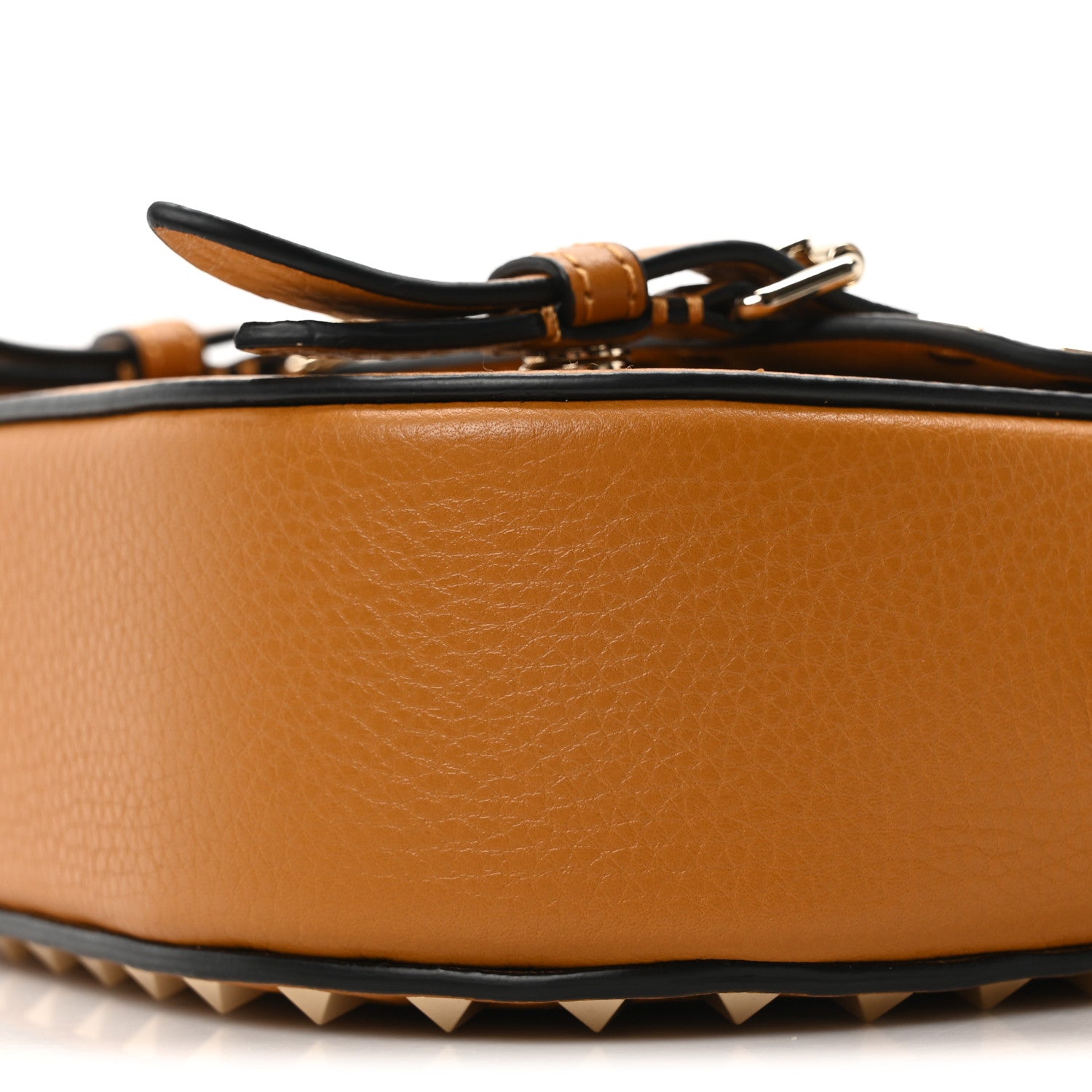 Valentino Garavani Vitello Small Rockstud Satchel Crossbody Bag Light Cuir 9 of 9