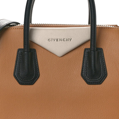 Givenchy Sugar Goatskin Small Tri-Color Antigona Beige Black Brown 8 of 12