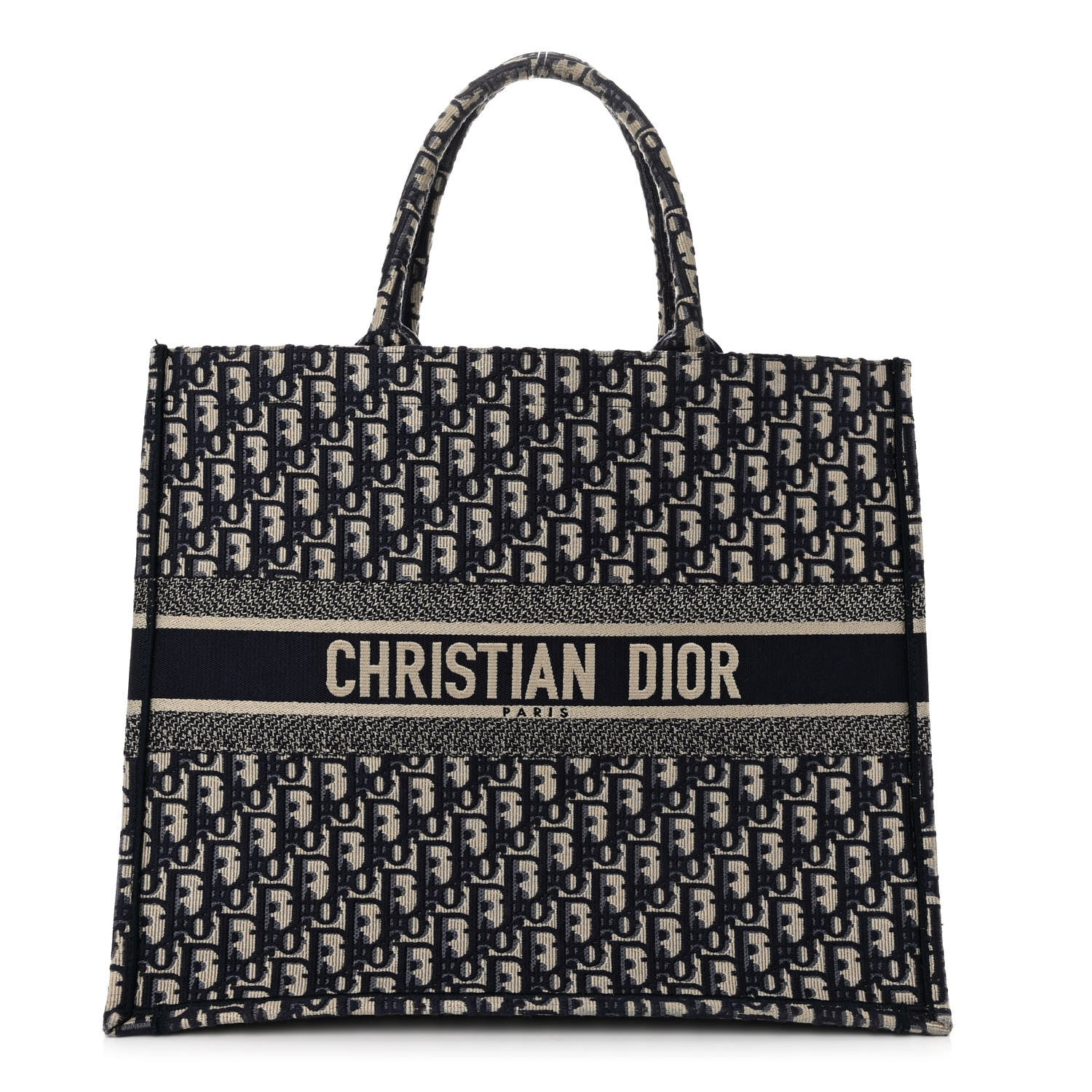 Christian Dior Oblique Large Book Tote Blue Multicolor 1 of 11