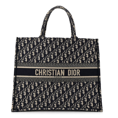 Christian Dior Oblique Large Book Tote Blue Multicolor 1 of 11