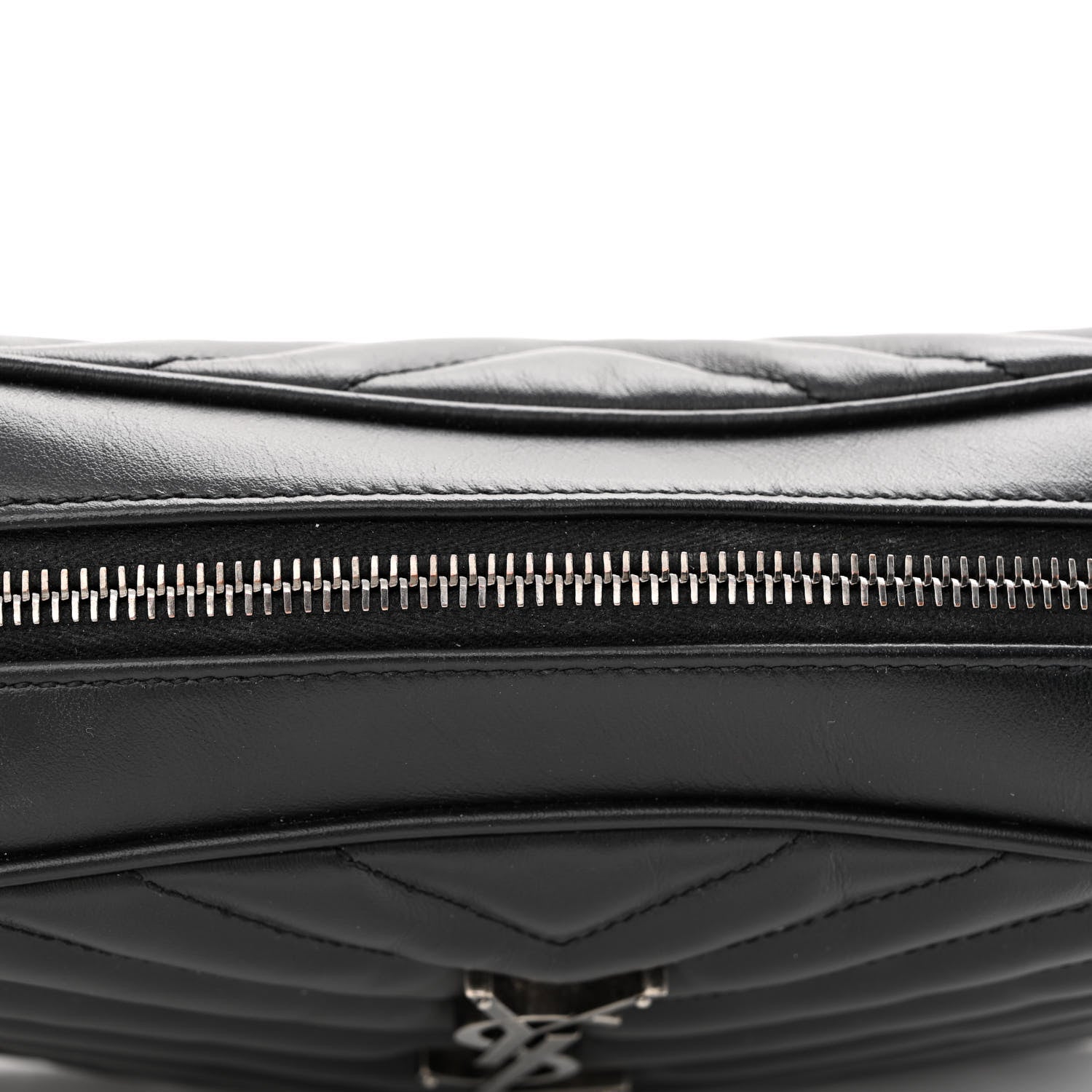 Saint Laurent Calfskin Matelasse Monogram Lou Camera Bag Black 13 of 13