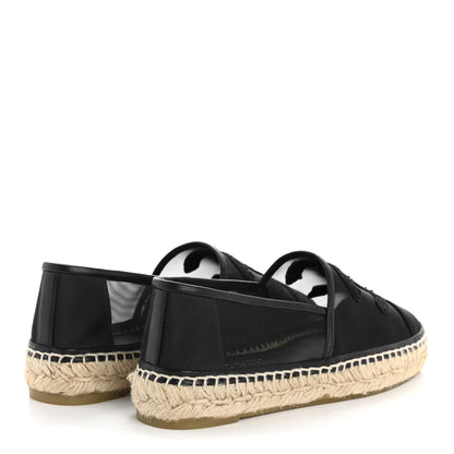 Chanel Mesh Grosgrain CC Espadrilles 36 Black 5 of 10