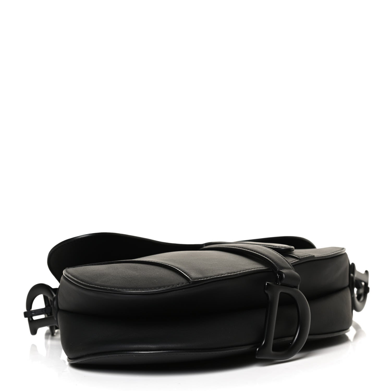Christian Dior Ultra Matte Calfskin Saddle Bag Black 4 of 12