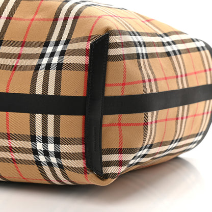 Burberry Vintage Check Medium The Giant Reversible Tote Antique Yellow Bright Red 14 of 14