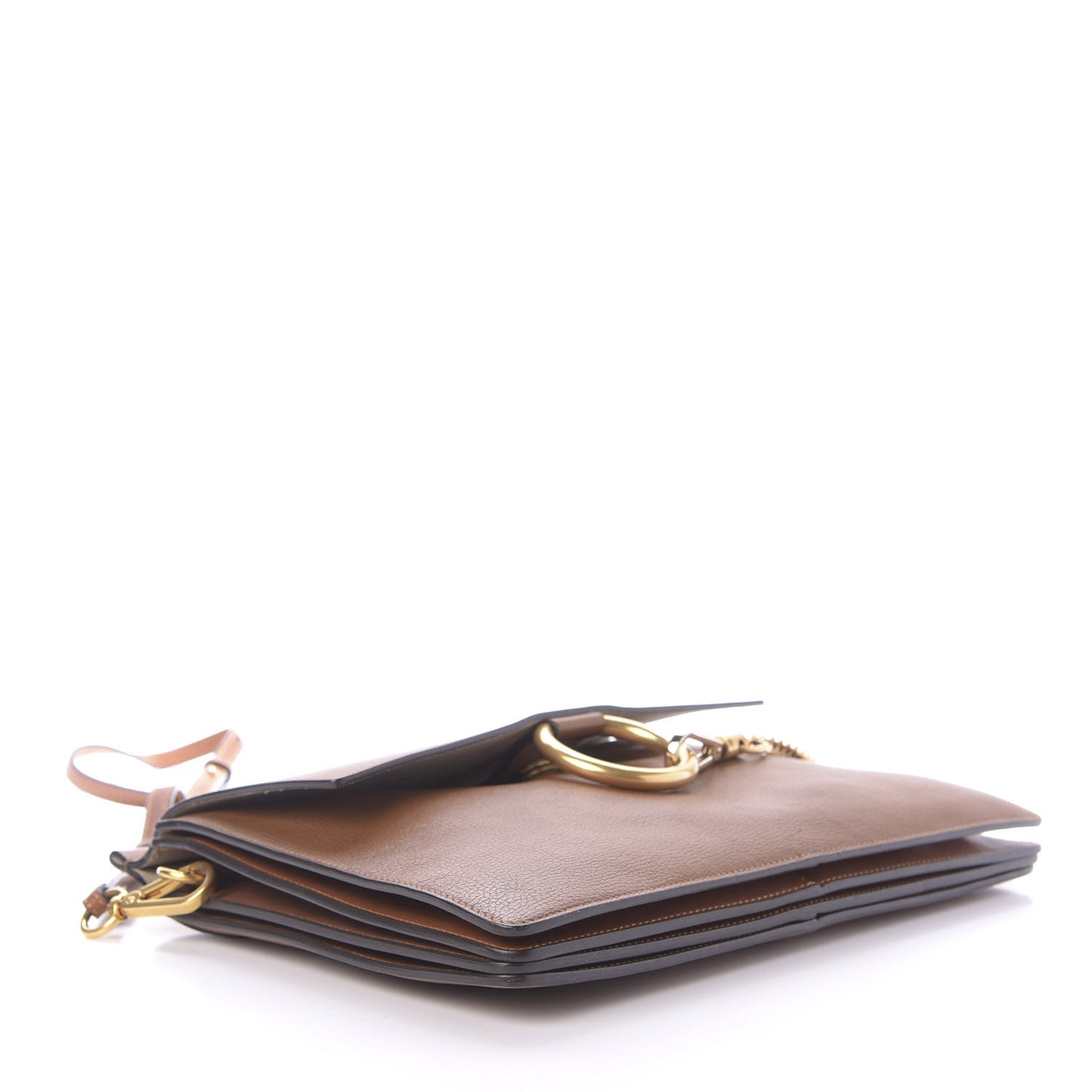 Goatskin Medium Faye Shoulder Bag Caramel