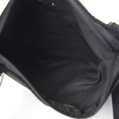 Prada Tessuto Nylon Small Flat Messenger Bag Black 5 of 10