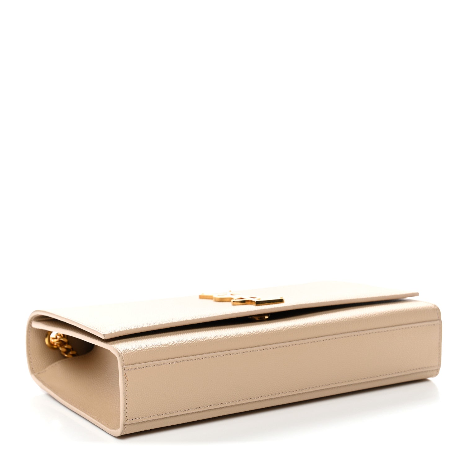 Saint Laurent Grain De Poudre Medium Monogram Kate Satchel Nude Powder 4 of 12