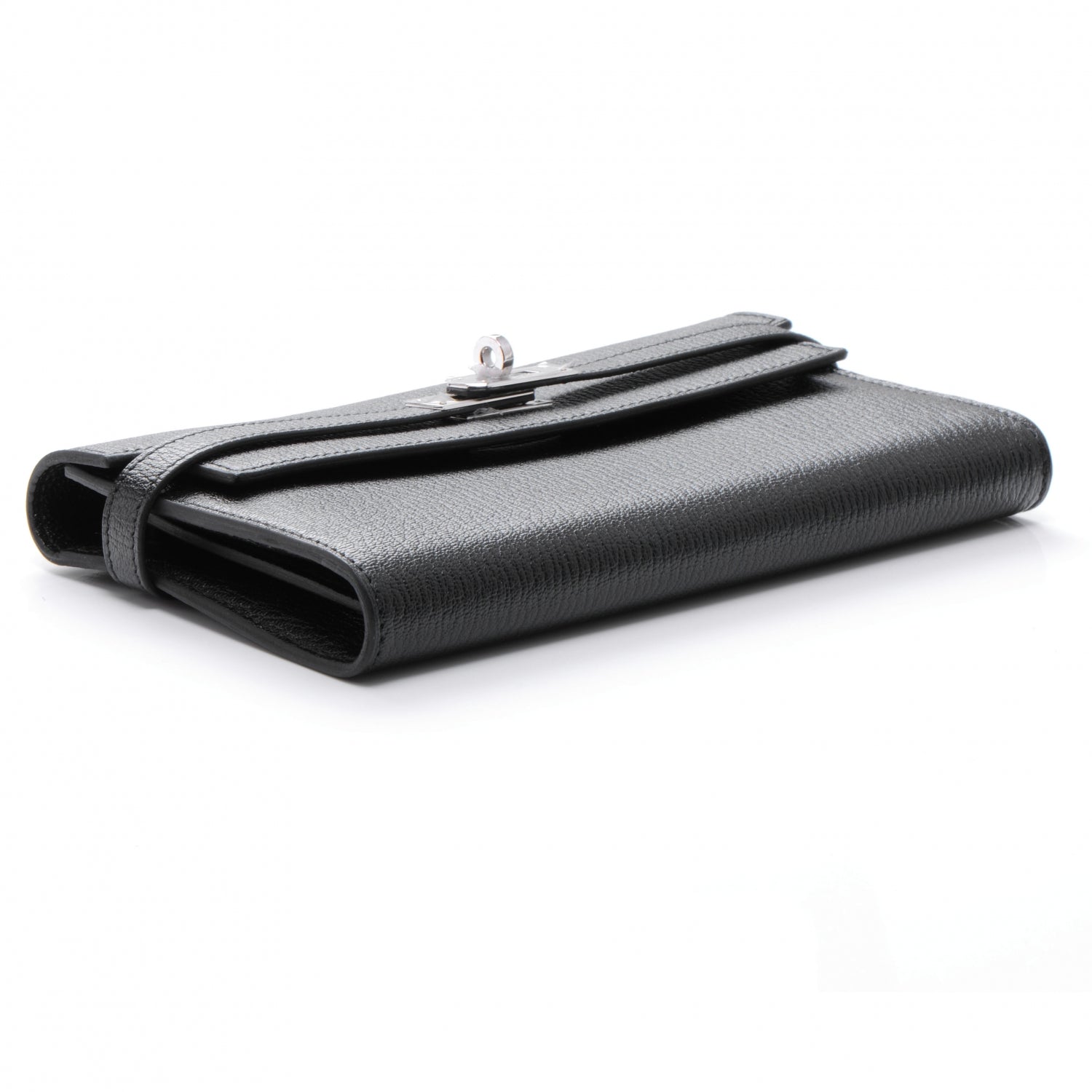 Hermes Chevre Kelly Longue Wallet Black 4 of 8