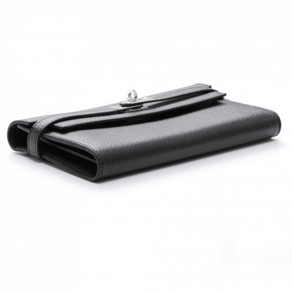 Hermes Chevre Kelly Longue Wallet Black 4 of 8