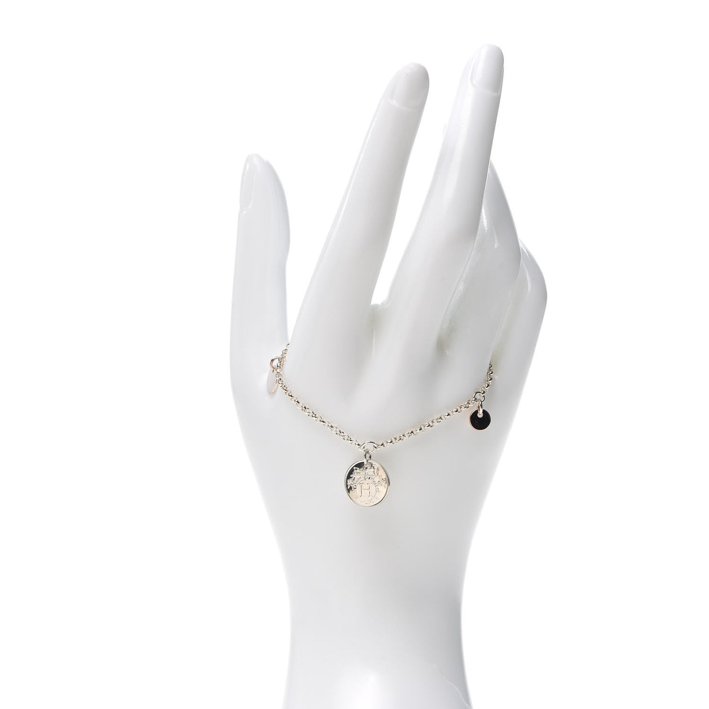 Sterling Silver 18K Rose Gold PM Ex-Libris Bracelet SH