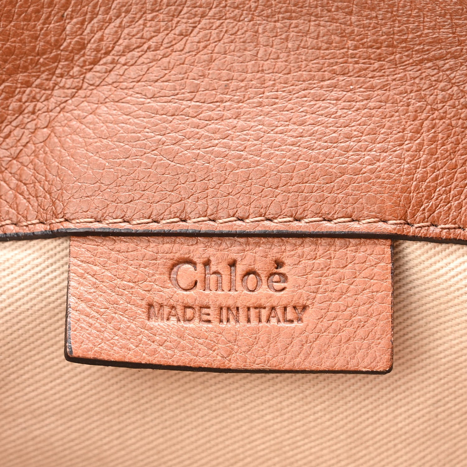 Chloe Suede Calfskin Small Faye Backpack Tobacco 6 of 10