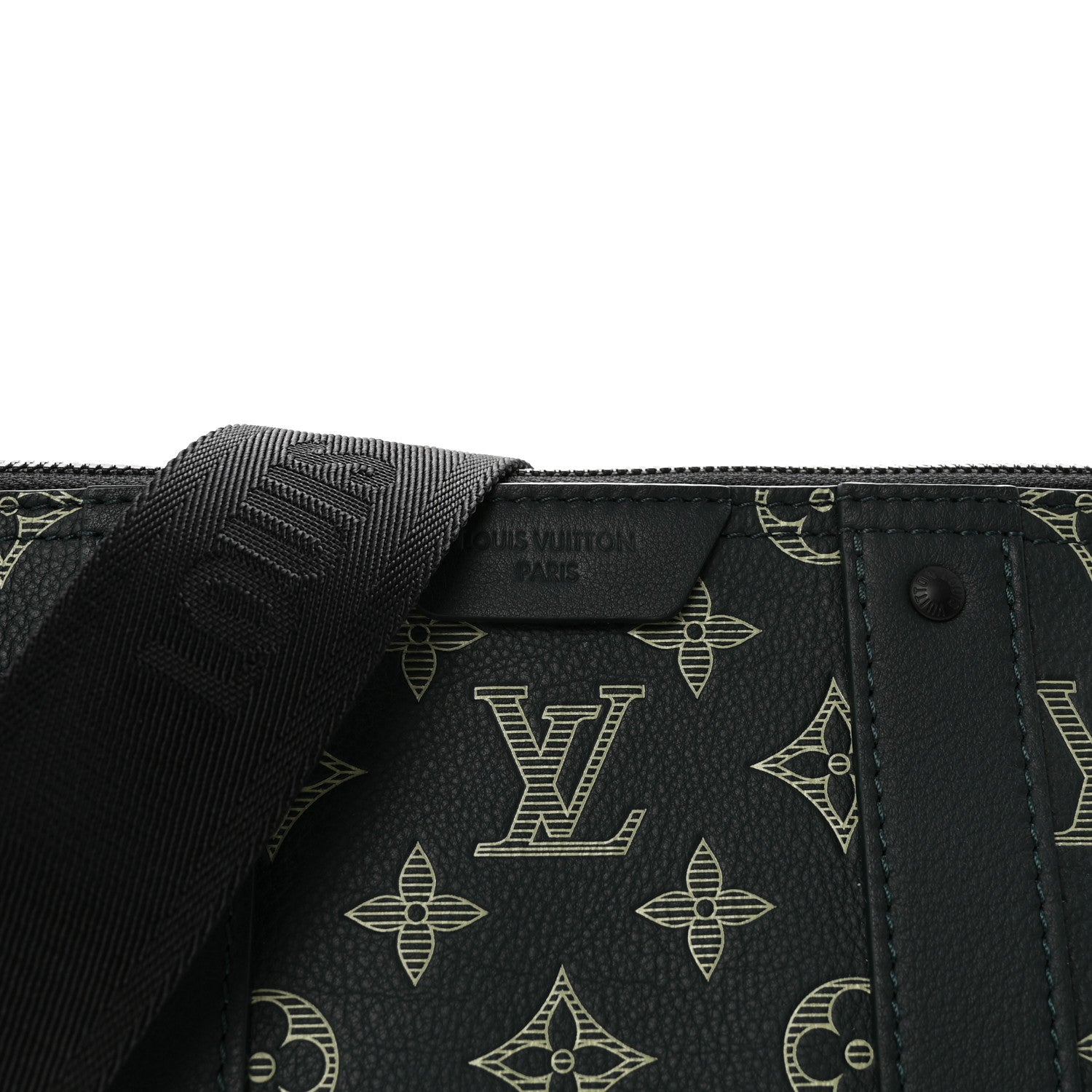 Louis Vuitton Monogram Shadow City Keepall Forest Green 7 of 9