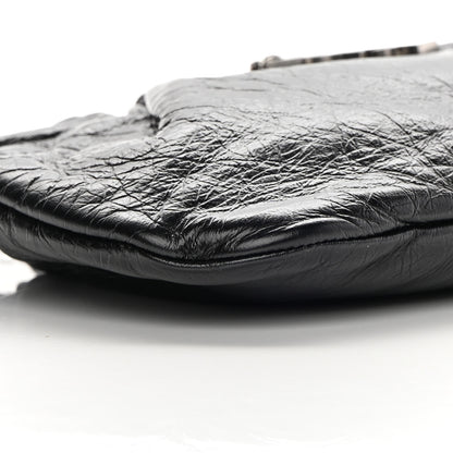 Saint Laurent Calfskin Pac Ruched Hobo Black 9 of 10
