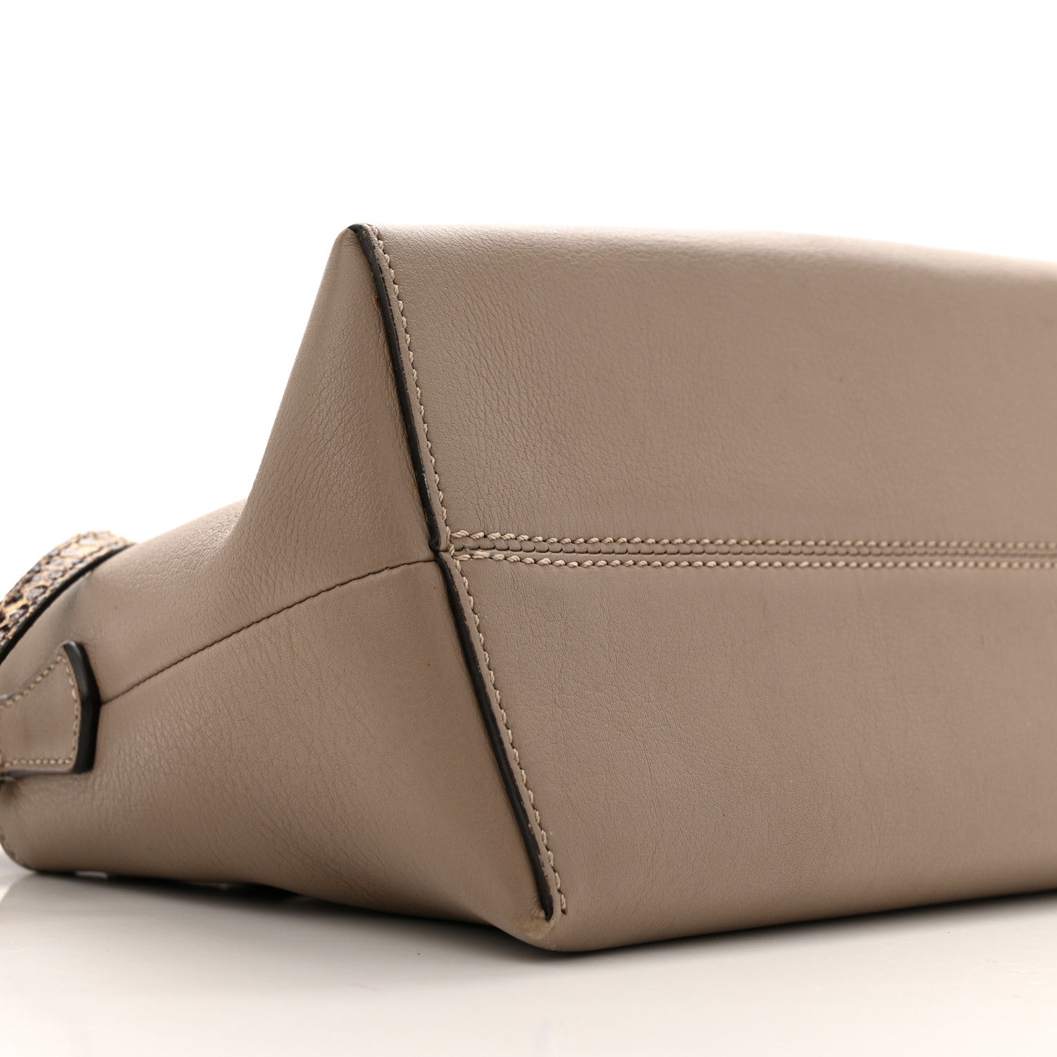 Fendi Vitello Dolce Elaphe Medium By The Way Boston Bag Tortora Multicolor 9 of 14