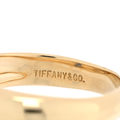 Tiffany 18K Yellow Gold Blue Sapphire Baguette Ring 54 6.75 4 of 4