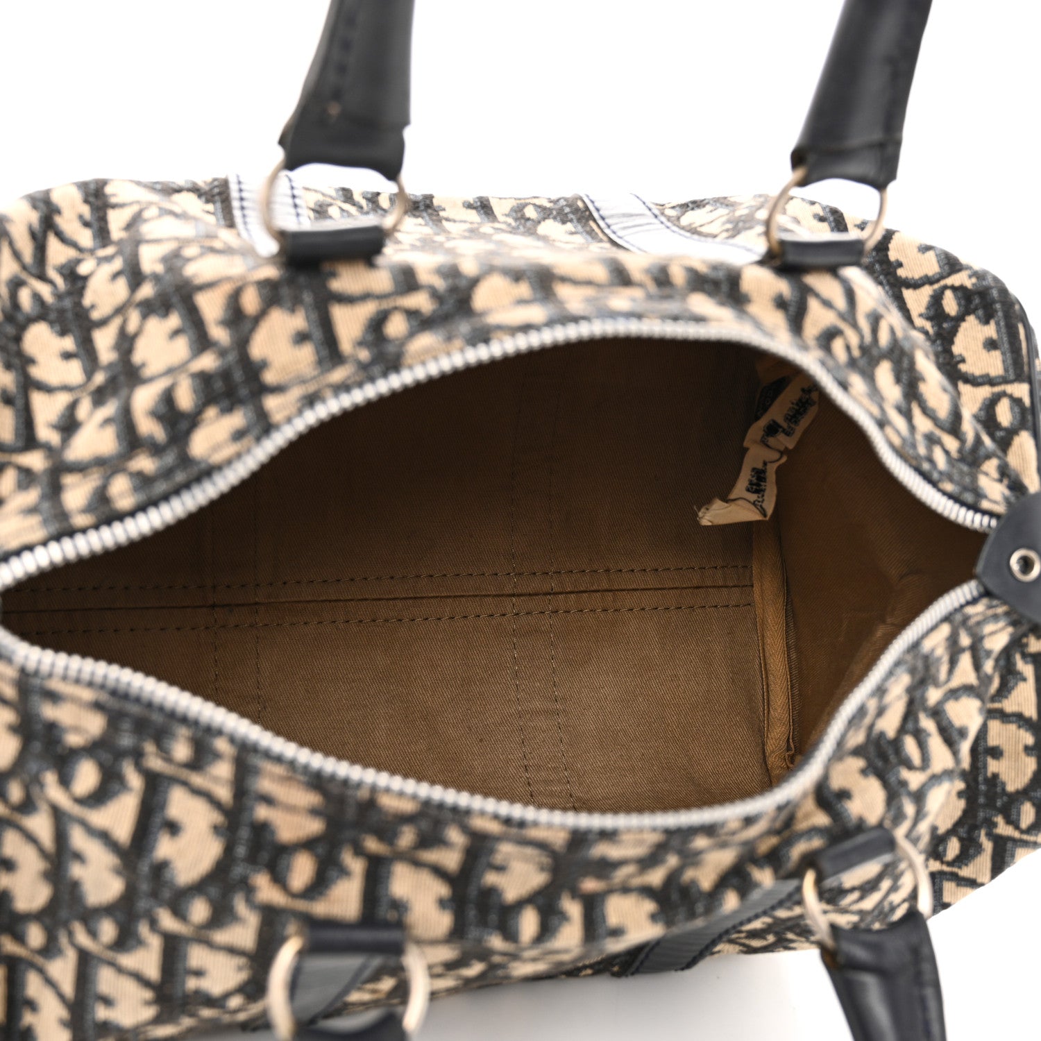 Christian Dior Monogram Boston Navy Blue 5 of 11