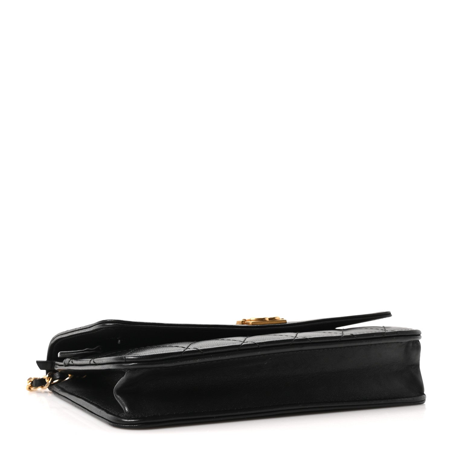 Chanel Lambskin Quilted Boy Wallet On Chain WOC Black 4 of 11