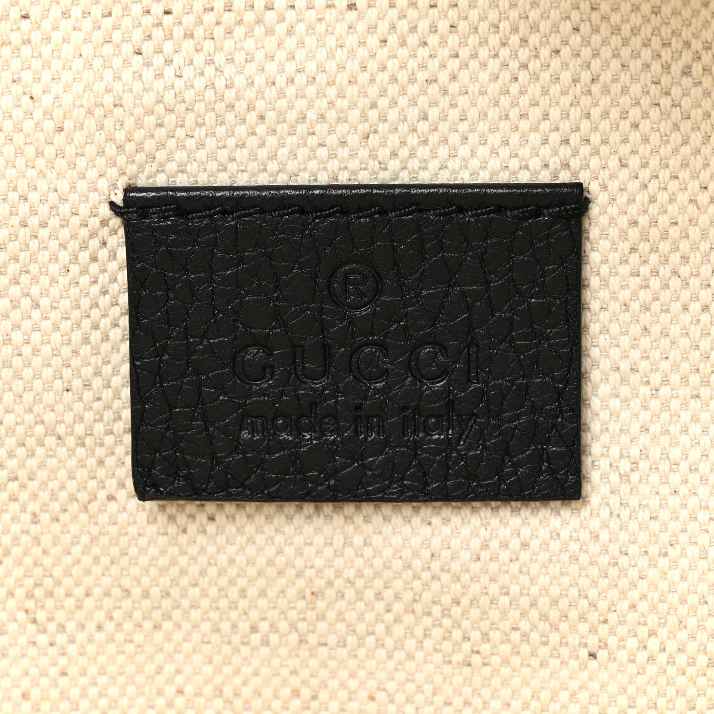 Grained Calfskin Logo Belt Bag Black