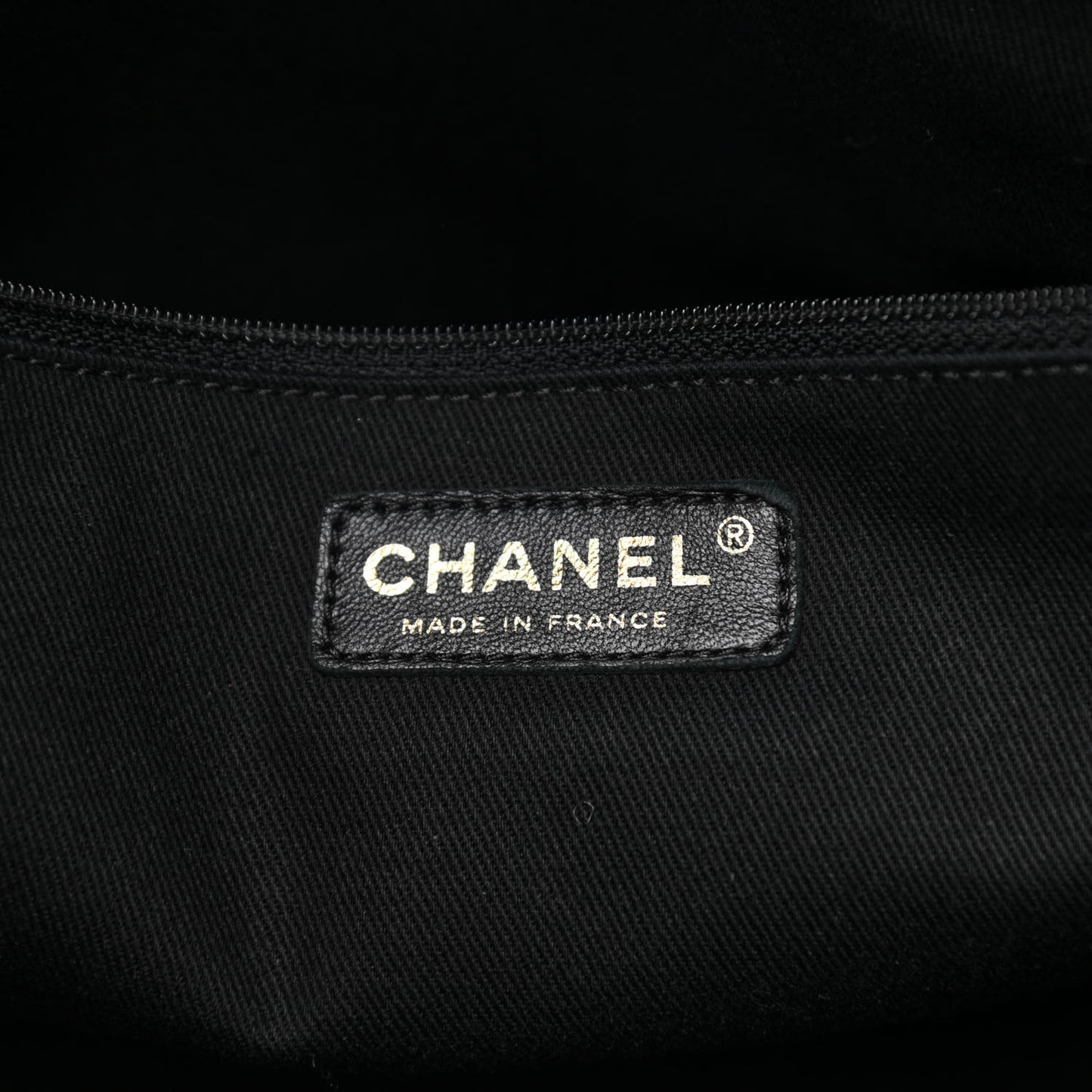 Glazed Caviar Coco Pleats Tote Black