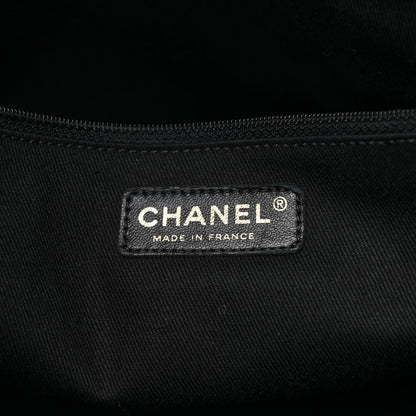Chanel Glazed Caviar Coco Pleats Tote Black 5 of 12