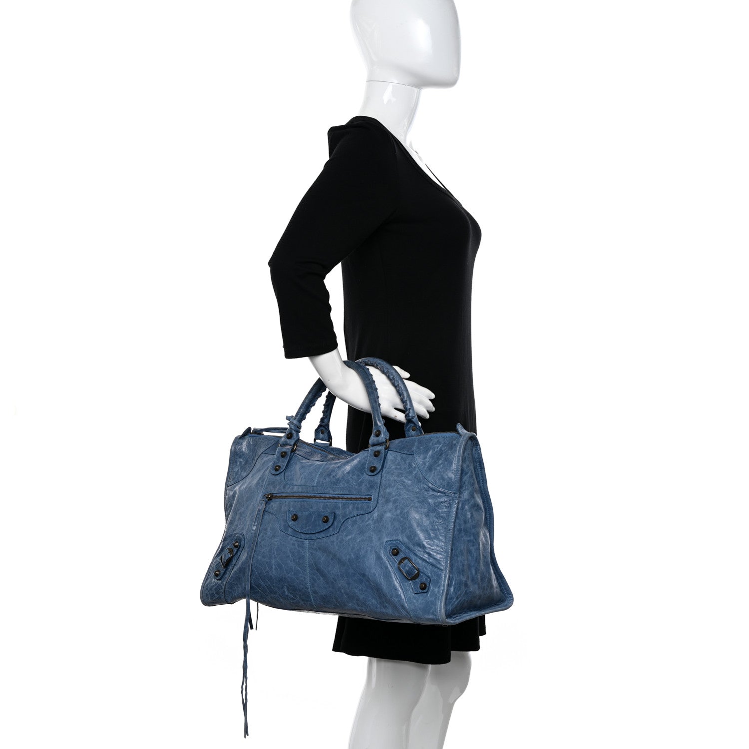 Balenciaga Chevre Classic Hardware Work Bleuet 2 of 10