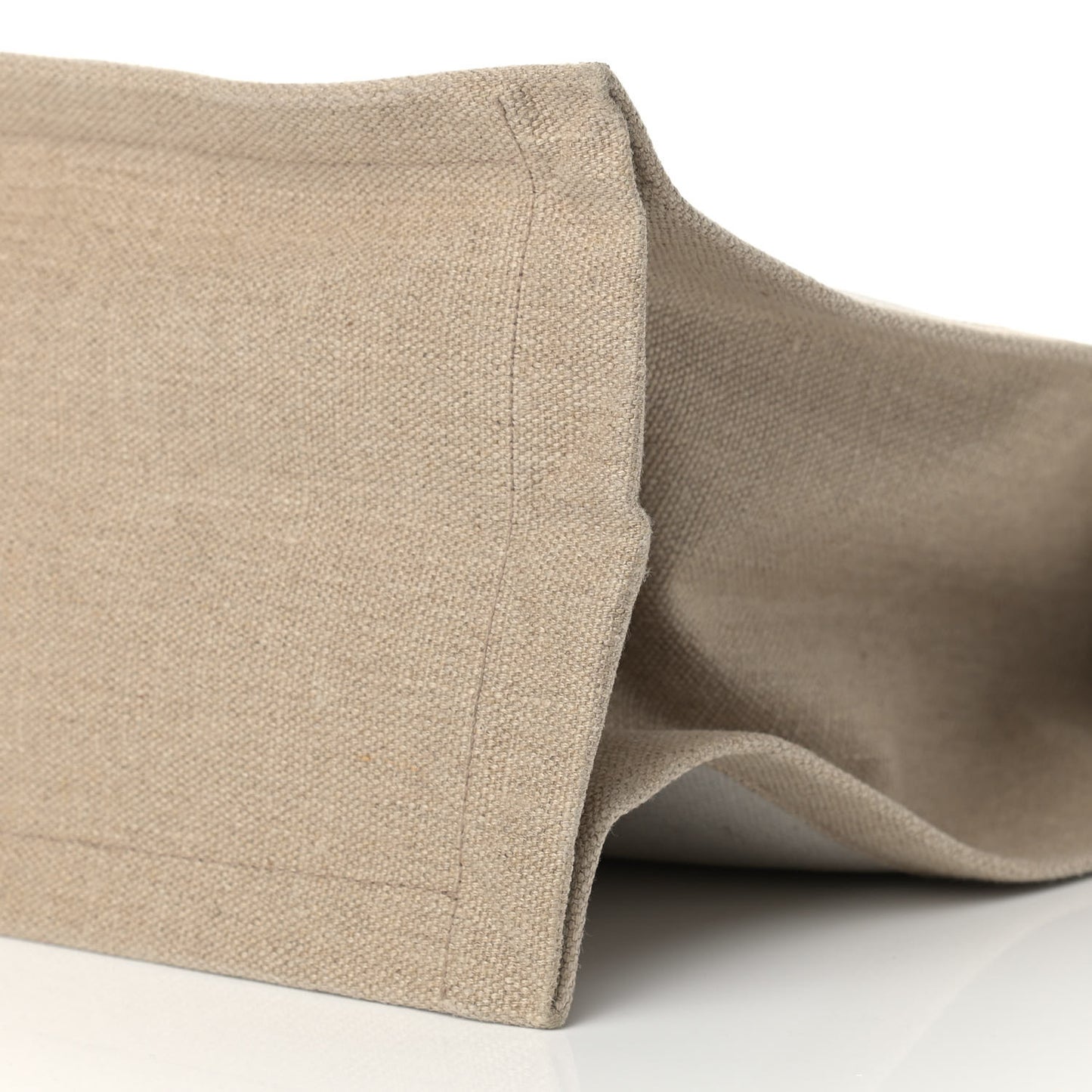Linen Calfskin Rive Gauche Tote Optic White